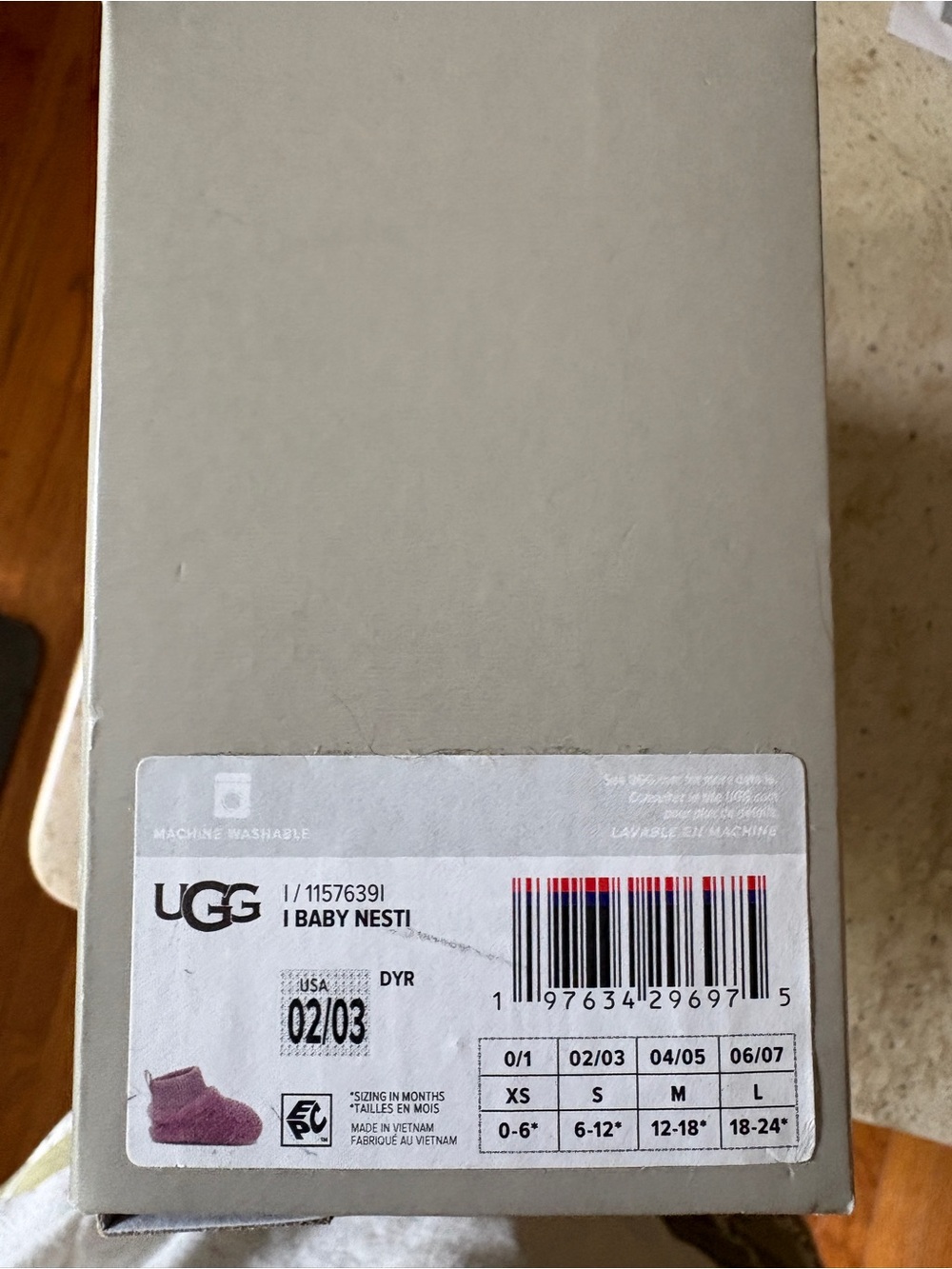 UGG baby Nesti Booties size 6-12 months - Picture 4 of 6